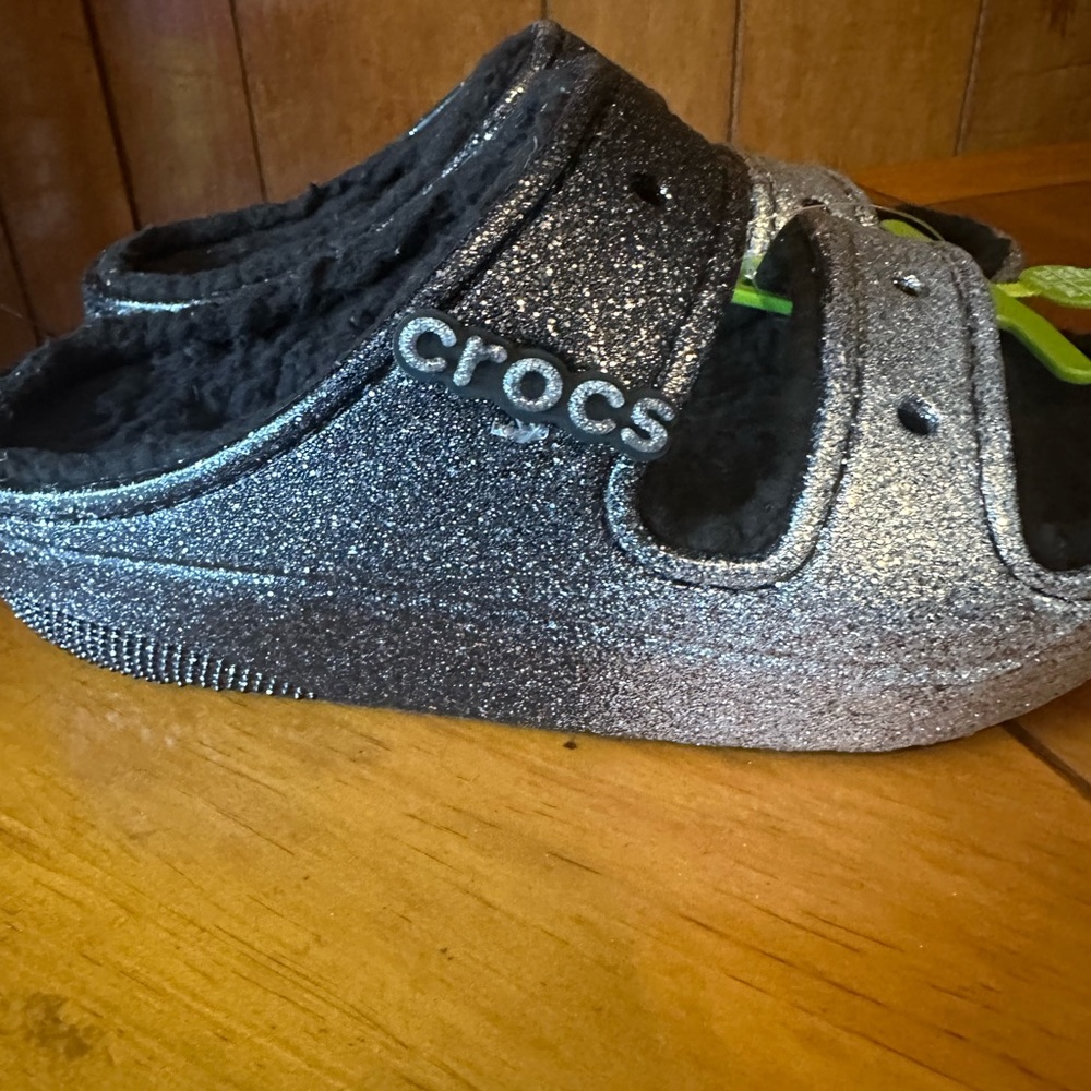 Crocs sandal unisex black/silver M2/W4 - Picture 11 of 14